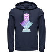 Men's Fortnite Skull Trooper All Hail Glow  Adult Pull Over Hoodie