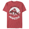 Men's Marvel My Dad is Amazing Cartoon Spider-Man  Adult T-Shirt