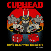 Men's Cuphead Don't Deal With the Devil Snake Eyes  Adult T-Shirt