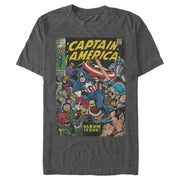 Men's Marvel Captain America Comic Book Cover Print  Adult T-Shirt