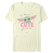 Men's Star Wars: The Mandalorian Grogu May the Cute be With You  Adult T-Shirt