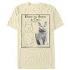 Men's Lost Gods How to Draw a Cat  Adult T-Shirt