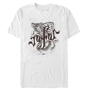 Men's Aladdin Jafar Cobra Scrawl  Adult T-Shirt