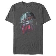 Men's Star Wars: The Mandalorian Helmet Reflection  Adult T-Shirt