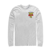 Men's Toy Story Bold Logo Badge  Adult Long Sleeve Shirt