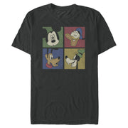 Men's Mickey & Friends Mickey Mouse Character Square  Adult T-Shirt