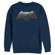 Men's Zack Snyder Justice League Batman Silver Logo  Adult Sweatshirt