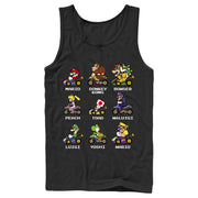 Men's Nintendo Mario Kart Cast  Adult Tank Top