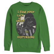 Men's Star Wars Vader Disturbing Lack of Green  Adult Sweatshirt