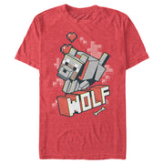 Men's Minecraft Wolf  Adult T-Shirt