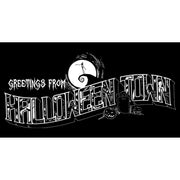 Men's The Nightmare Before Christmas Greetings from Halloween Town  Adult T-Shirt