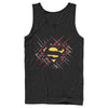 Men's Superman Logo Lightning  Adult Tank Top