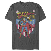 Men's Superman American Hero  Adult T-Shirt