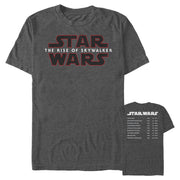 Men's Star Wars: The Rise of Skywalker Movie Premieres List  Adult T-Shirt