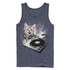 Men's Lost Gods DJ Space Kitten  Adult Tank Top