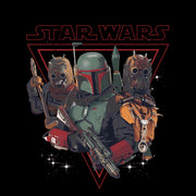 Men's Star Wars: The Book of Boba Fett Tusken Raiders and Boba Bounty Hunters  Adult T-Shirt