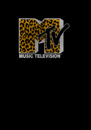 Men's MTV Cheetah Print Logo  Adult Pull Over Hoodie