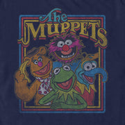 Men's The Muppets Distressed Retro Character Frame  Adult T-Shirt