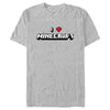 Men's Minecraft I Heart Minecraft  Adult T-Shirt