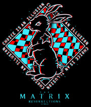 Men's The Matrix Resurrections Glitch Rabbit  Adult T-Shirt