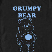 Men's Care Bears Grumpy This Is My Happy Face  Adult T-Shirt