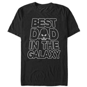 Men's Star Wars Father's Day Best Dad Darth Vader Helmet  Adult T-Shirt