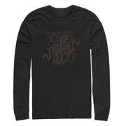 Men's Aladdin Jafar Cobra Scrawl  Adult Long Sleeve Shirt