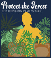 Men's Star Wars Protect the Forest or Else I Will Use My Magic, C-3PO  Adult T-Shirt