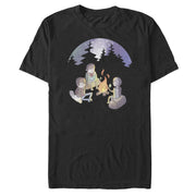 Men's Star Trek V: The Final Frontier Cartoon Campfire Marshmallows  Adult T-Shirt