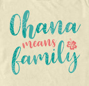 Men's Lilo & Stitch Blue and Red Ohana means Family  Adult T-Shirt