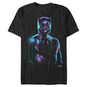 Men's Marvel Black Panther Cyberpunk  Adult T-Shirt