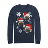 Men's Lost Gods Ugly Christmas Pug  Adult Long Sleeve Shirt