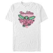 Men's Star Wars: The Mandalorian Valentine's Day The Child Be Mine Sketch  Adult T-Shirt