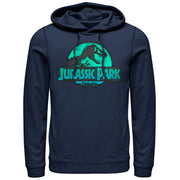 Men's Jurassic Park Ocean Ripple Logo  Adult Pull Over Hoodie