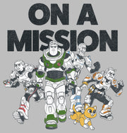 Men's Lightyear Buzz Lightyear On a Mission With Friends  Adult T-Shirt