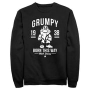 Men's Snow White and the Seven Dwarves Grumpy Born This Way  Adult Sweatshirt