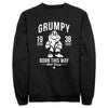 Men's Snow White and the Seven Dwarves Grumpy Born This Way  Adult Sweatshirt