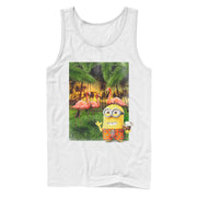 Men's Despicable Me Minion Flamingo Vacation  Adult Tank Top