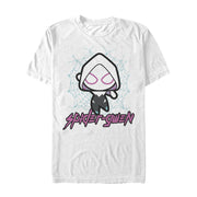 Men's Marvel Cartoon Kawaii Spider-Gwen  Adult T-Shirt