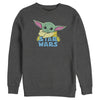 Men's Star Wars: The Mandalorian The Child Cartoon Shiny Eyes  Adult Sweatshirt