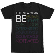 Women's CHIN UP New Year Be Motivated  Adult Boyfriend Tee