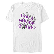 Men's The Nightmare Before Christmas Lock Shock and Barrel  Adult T-Shirt