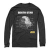 Men's Star Wars Death Star Schematics  Adult Long Sleeve Shirt