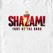 Men's Shazam! Fury of the Gods Movie Logo  Adult T-Shirt