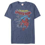 Men's Marvel Spider-Man Comic Book Cent  Adult T-Shirt