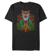 Men's Lost Gods Owl Heart Lock  Adult T-Shirt