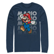 Men's Nintendo Super Mario Jump  Adult Long Sleeve Shirt