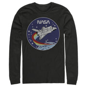 Men's NASA Space Rocket  Adult Long Sleeve Shirt