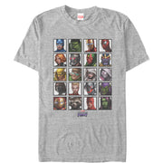 Men's Marvel Future Fight Character Panel  Adult T-Shirt