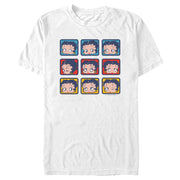 Men's Betty Boop Face Squares  Adult T-Shirt